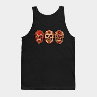 Set of Mexican sugar skulls Tank Top